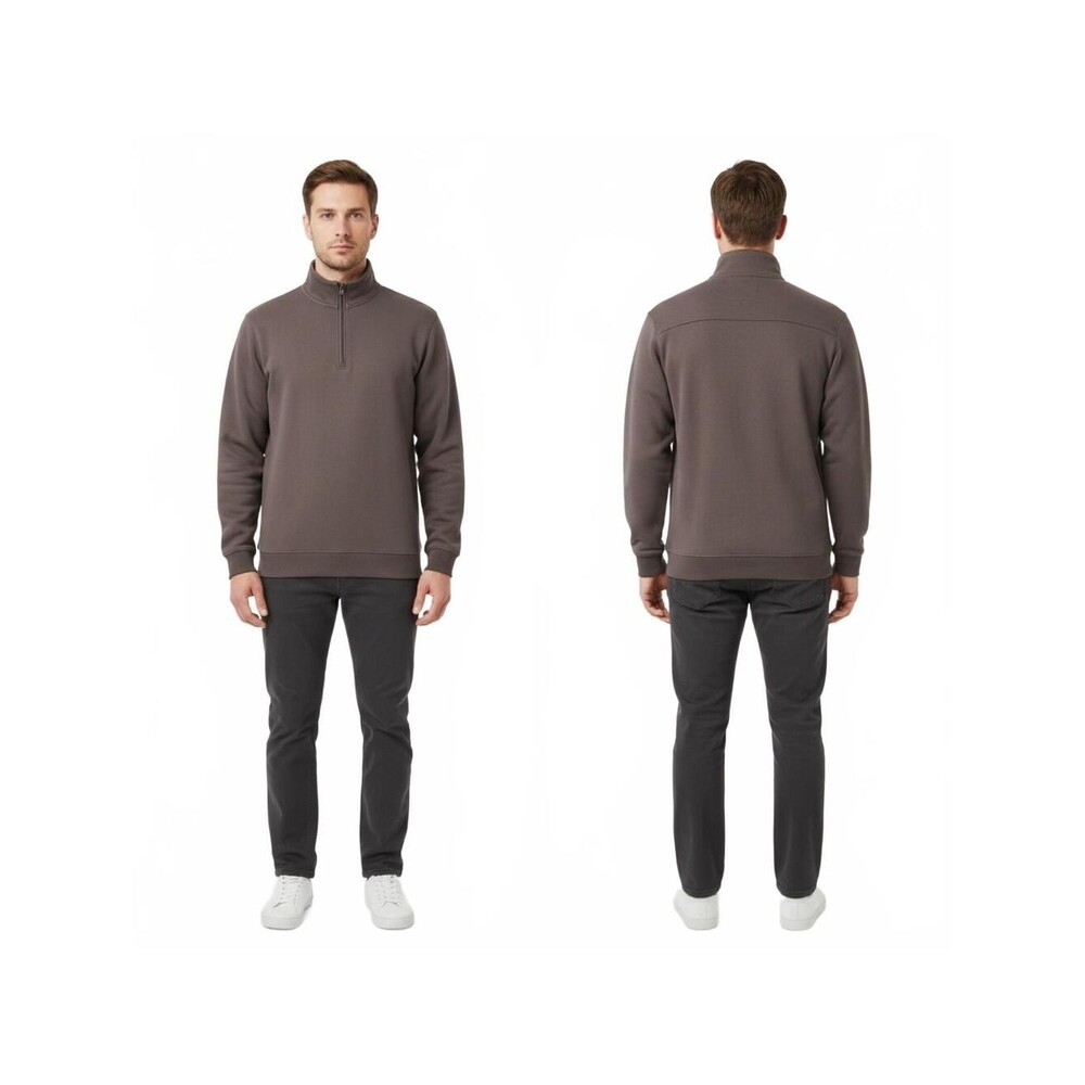 R&R Outdoors Pullover Sweatshirt Quarter Zip Mock Neck